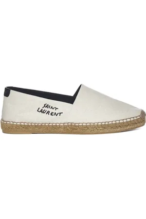 Saint Laurent Espadrilles, male, , Size: 7 US Embroidered Logo Espadrilles