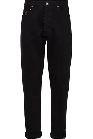 Brunello Cucinelli Slim-fit Jeans, male, , Size: 3XL Trousers Elegant Style