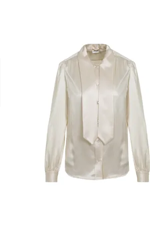 Saint Laurent Shirts, female, , Size: L Silk Blouse