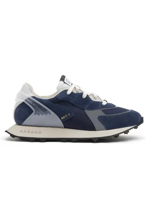 RUN OF Sneakers, male, , Size: 8 US Blue Suede Sport Shoes