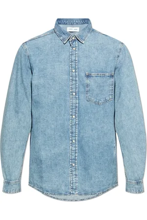 Samsøe Samsøe Denim Shirts, male, , Size: S Sadamon Denim Shirt