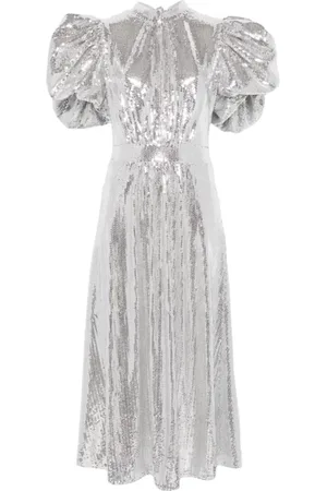 ROTATE Party Dresses, female, , Size: M Argento Dress