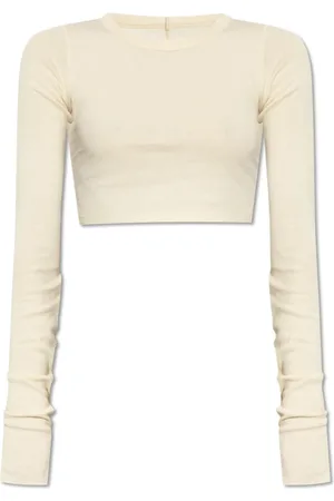 Rick Owens Long Sleeve Tops, female, , Size: S LS Crop T
