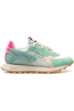 RUN OF Sneakers, female, , Size: 8 US Suede Sneakers Mint Green