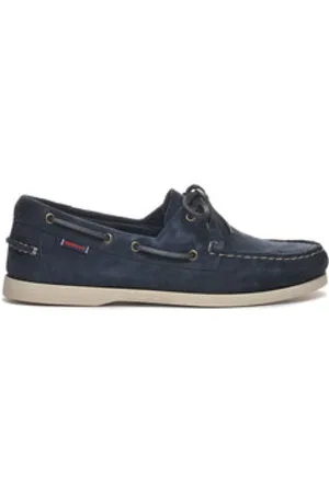 SEBAGO Sailor Shoes, male, , Size: 7 US Portland Roughout - Navy
