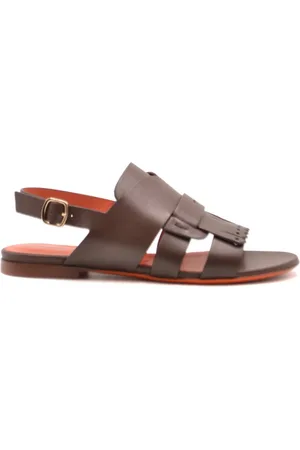 santoni Flat Sandals, female, , Size: 7 1/2 US Flat Sandals