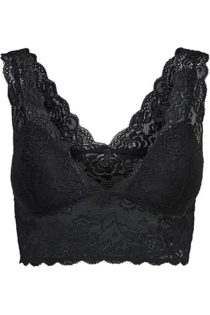 ONLY Sleeveless Tops, female, , Size: 2XL Lace Bralette VNeck