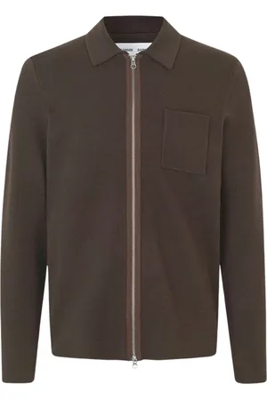 Samsøe Samsøe Cardigans, male, , Size: S Knit Cardigan with Zip Closure