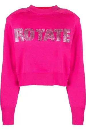 ROTATE Sweatshirts, female, , Size: XS Shandy Rhinestone-Embellished Jumper