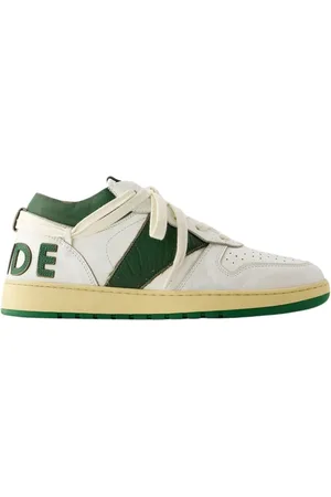 Rhude Sneakers, male, , Size: 8 US Leather Low Top Sneakers