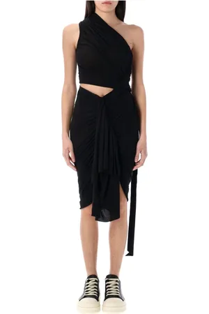 Rick Owens Midi Dresses, female, , Size: S Asymmetric Frog Dress