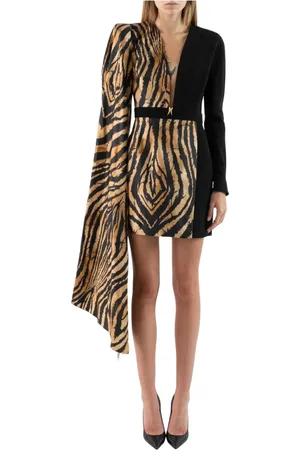 Roberto Cavalli Party Dresses, female, , Size: S Silk Mini Dress