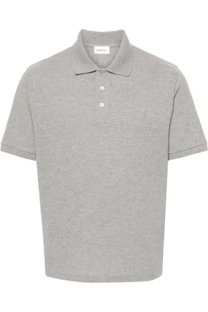 Saint Laurent Polo Shirts, male, , Size: L Cotton Blend Piqué Polo Shirt