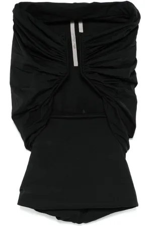 Rick Owens Sleeveless Tops, female, , Size: XS Off-Shoulder Cut-Out Top