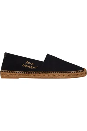 Saint Laurent Espadrilles, female, , Size: 5 US Embroidered Canvas Espadrilles