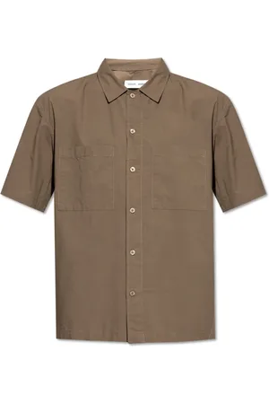 Samsøe Samsøe Short Sleeve Shirts, male, , Size: M Saayo Shirt