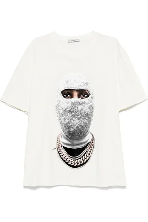 Ih Nom Uh Nit T-Shirts, male, , Size: XL Future Mask Print Cotton T-shirt