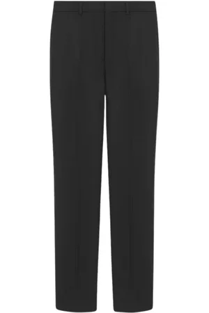 Saint Laurent Straight Trousers, male, , Size: M Straight Leg Pinstripe Trousers