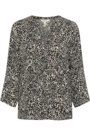 Part Two Blouses, female, , Size: 2XL Natural Scatter Print Feminine Blouse