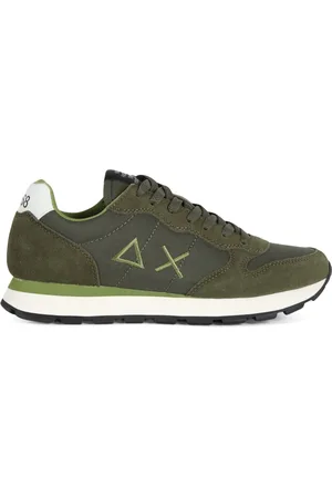 sun68 Sneakers, male, , Size: 11 US Leather and Fabric Sneakers TOM Solid