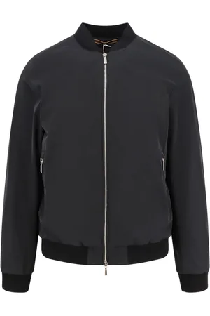 MOORER Bomber Jackets, male, , Size: 3XL Nylon Jacket with Knitted Profiles