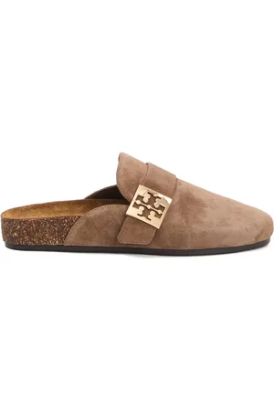Tory Burch Mules, female, , Size: 8 1/2 US Suede Sandals Stylish Chic Look