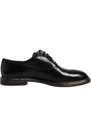 Dolce & Gabbana Business Shoes, male, , Size: 9 US Leather Brogue Oxford Shoes