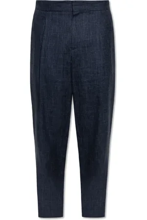Giorgio Armani Suit Trousers, male, , Size: XL Pleated trousers