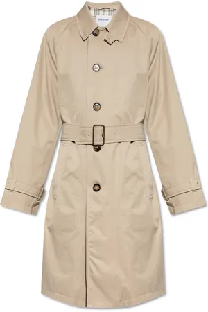 Burberry Trench Coats, male, , Size: XL Cotton trench coat with belt