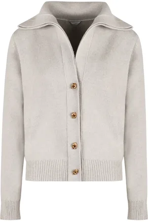 Bottega Veneta Cardigans, female, , Size: S Wool Cardigan Sweater Aw24