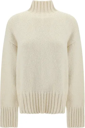 Jil Sander Turtlenecks, female, , Size: L Wool Silk Sweater