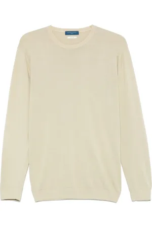 Daniele Fiesoli Round-neck Knitwear, male, , Size: XL Crew Neck Sweater Ribbed