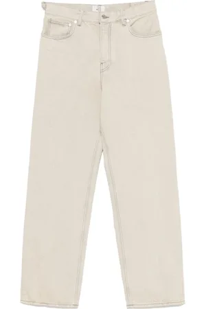 haikure Straight Jeans, male, , Size: W33 Grey Button Fly Jeans Classic Pockets