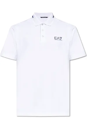 EA7 Polo Shirts, male, , Size: S Polo with printed logo