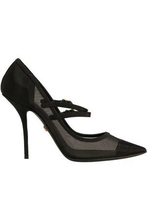 Dolce & Gabbana Pumps, female, , Size: 9 US Mesh Stiletto Pumps with Buckle