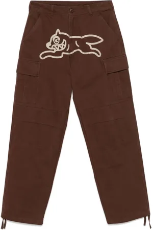 ICECREAM Straight Trousers, male, , Size: S Cargo Trousers with Belt Loops