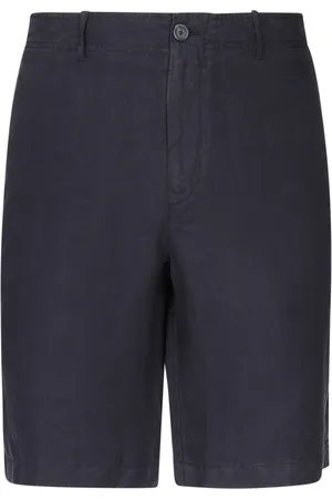 FEDELI Casual Shorts, male, , Size: L Linen Bermuda Shorts with Pockets