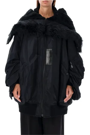 JUNYA WATANABE Faux Fur & Shearling Jackets, female, , Size: M Oversized Bomber Jacket with Faux Fur Collar