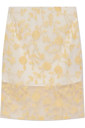 ROTATE Midi Skirts, female, , Size: L Skirt with shimmering appliqués
