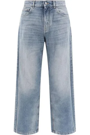 Palm Angels Straight Jeans, male, , Size: W31 Wide Leg Denim Jeans