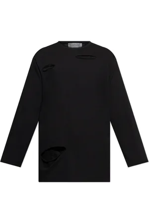 Y-3 Long Sleeve Tops, male, , Size: L Asymmetrical long-sleeve T-shirt