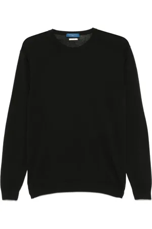 Daniele Fiesoli Round-neck Knitwear, male, , Size: M Crew Neck Sweater Long Sleeves