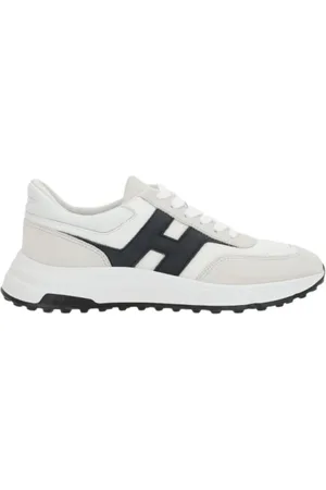 Hogan Sneakers, male, , Size: 11 US Leather Sneakers with Suede Inserts
