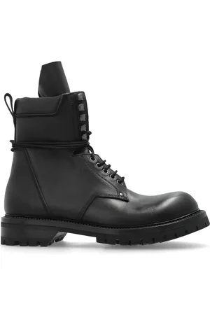 Rick Owens Lace-up Boots, male, , Size: 7 US Leather shoes Army Low