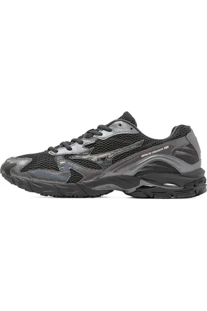 Mizuno Sneakers, male, , Size: 8 1/2 US Black Sneakers with Silver Accents