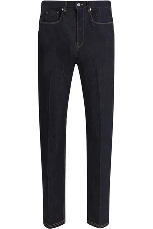 Fendi Slim-fit Jeans, male, , Size: W33 Classic Denim Jeans with Zip Closure
