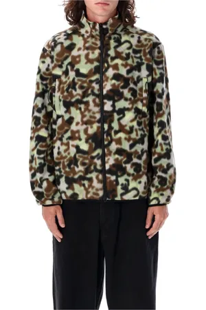 Pop Trading Company Light Jackets, male, , Size: XL Reversible Camo Pile Jacket Aw24