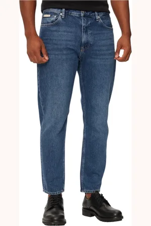 Calvin Klein Slim-fit Jeans, male, , Size: W34 Stylish Denim Jeans with Pockets