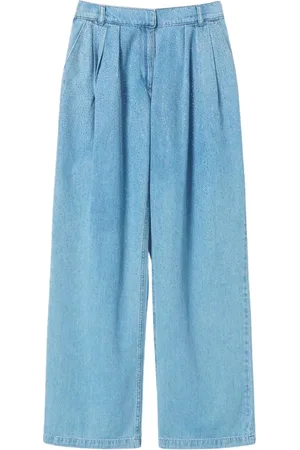 Twin-Set Wide Trousers, female, , Size: W28 Wide Leg Jeans Collection Actitude
