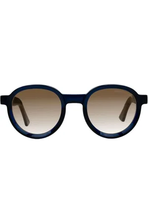 Cutler and Gross Sunglasses, unisex, , Size: ONE SIZE Classic Blue Navy Brown Lens Sunglasses